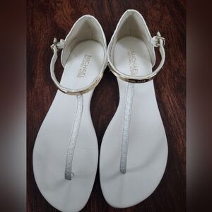 Micheal Kors Kristen embossed-leather sandals